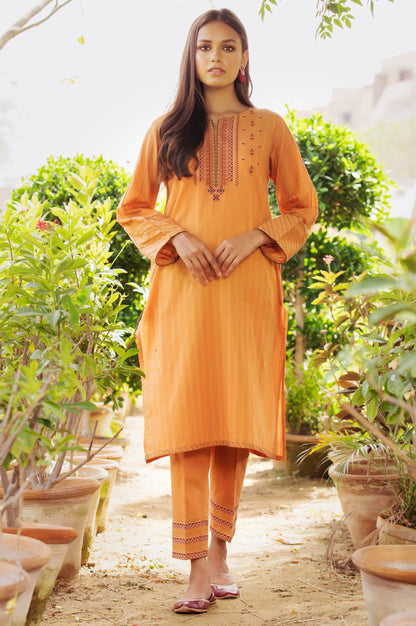 Stitched 2 Piece Embroidered Doria Lawn Suit