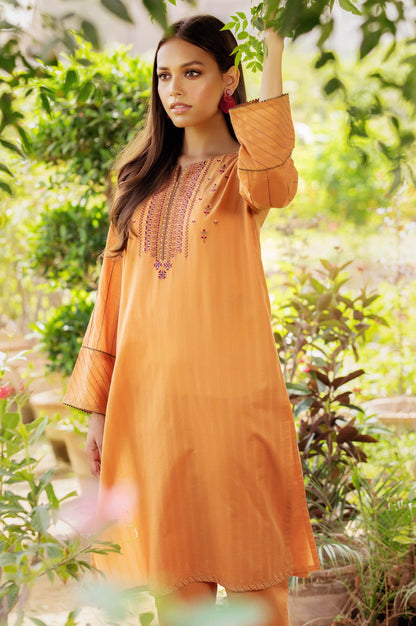 Stitched 2 Piece Embroidered Doria Lawn Suit