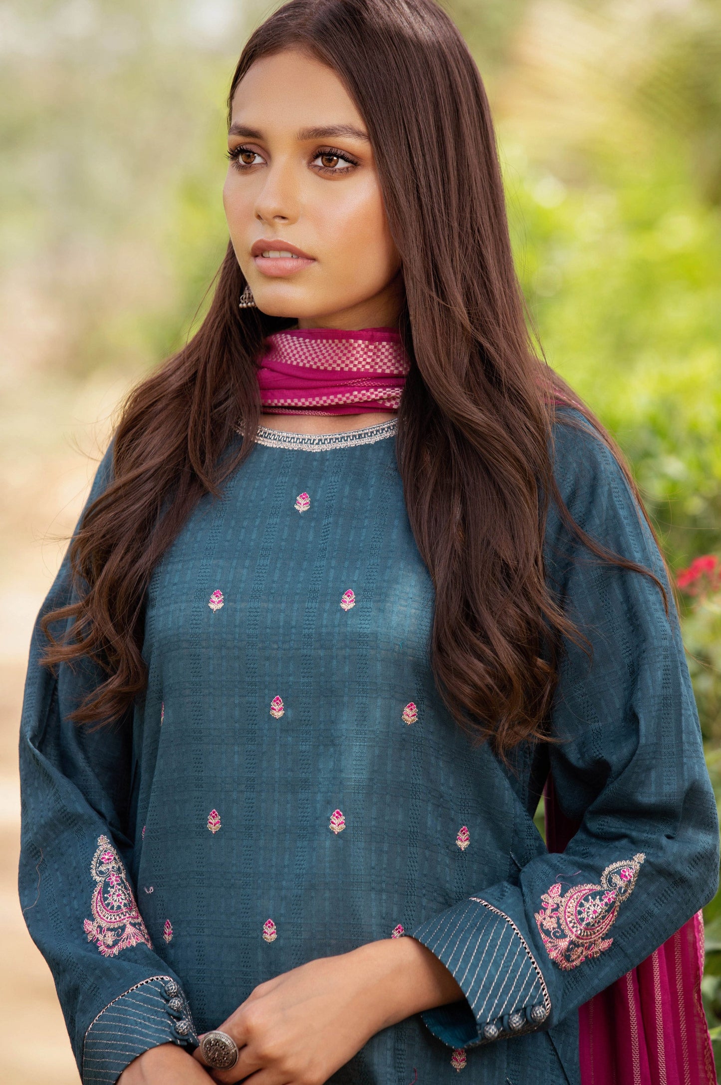 Stitched 2 Piece Chikan Turkishi Suit