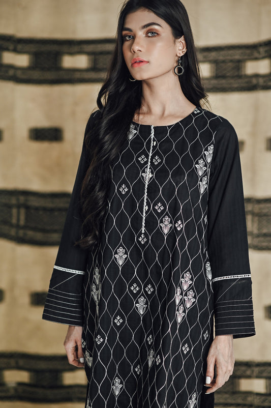 Stitched 2 Piece Embroidered Doria Suit