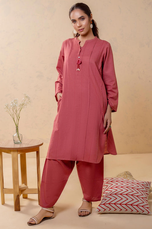 Stitched 2 Piece Embellished Khaddar Suit