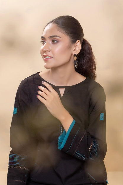 Stitched 2 Piece Embellished Khaddar Suit