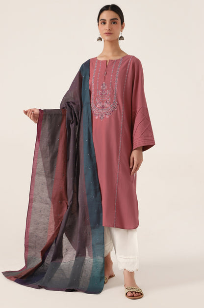 Stitched 2 Piece Embroidered Cambric Suit