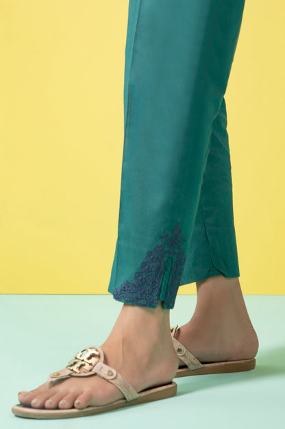 Stitched 2 Piece Embroidered Cambric Suit