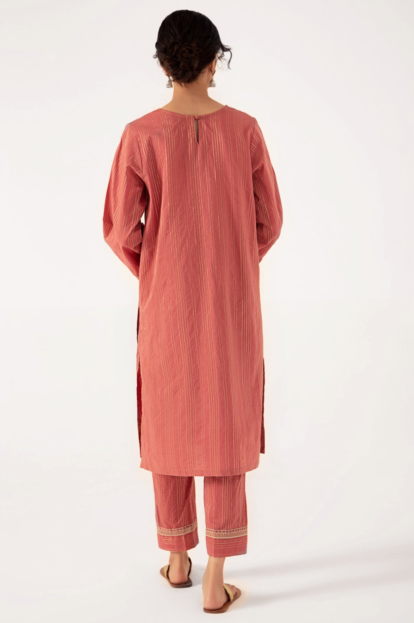 Stitched 2 Piece Embroidered Zari Suit