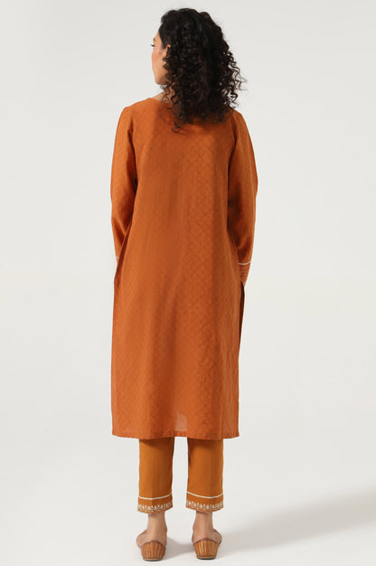 Stitched 2 Piece Embroidered Dobby Suit