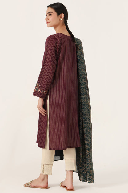 Stitched 2 Piece Embroideredm Zari Line & Screen Print Dupatta