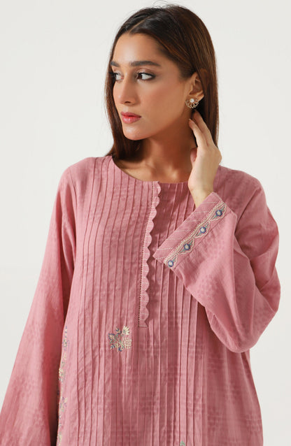 Stitched 2 Piece Embroidered Dobby Suit