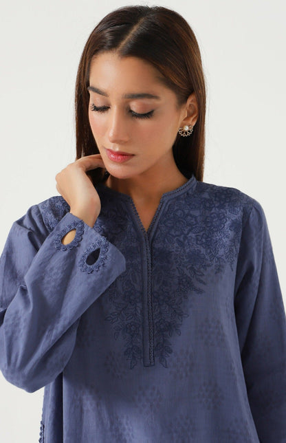 Stitched 2 Piece Embroidered Dobby Suit