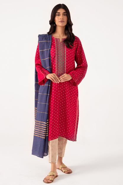 Stitched 2 Piece Embroidered Jacquard Suit