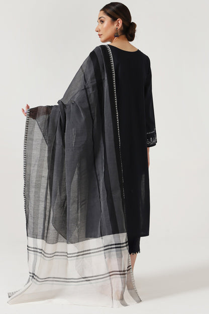 Stitched 2 Piece Embroidered Cambric Suit