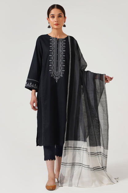 Stitched 2 Piece Embroidered Cambric Suit