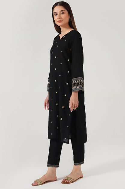 Stitched 2 Piece Embroidered Doria Suit