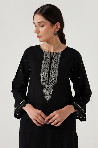 Stitched 2 Piece Embroidered Dobby Suit