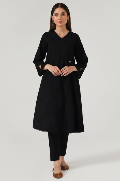 Stitched 2 Piece Stylized Cambric Suit