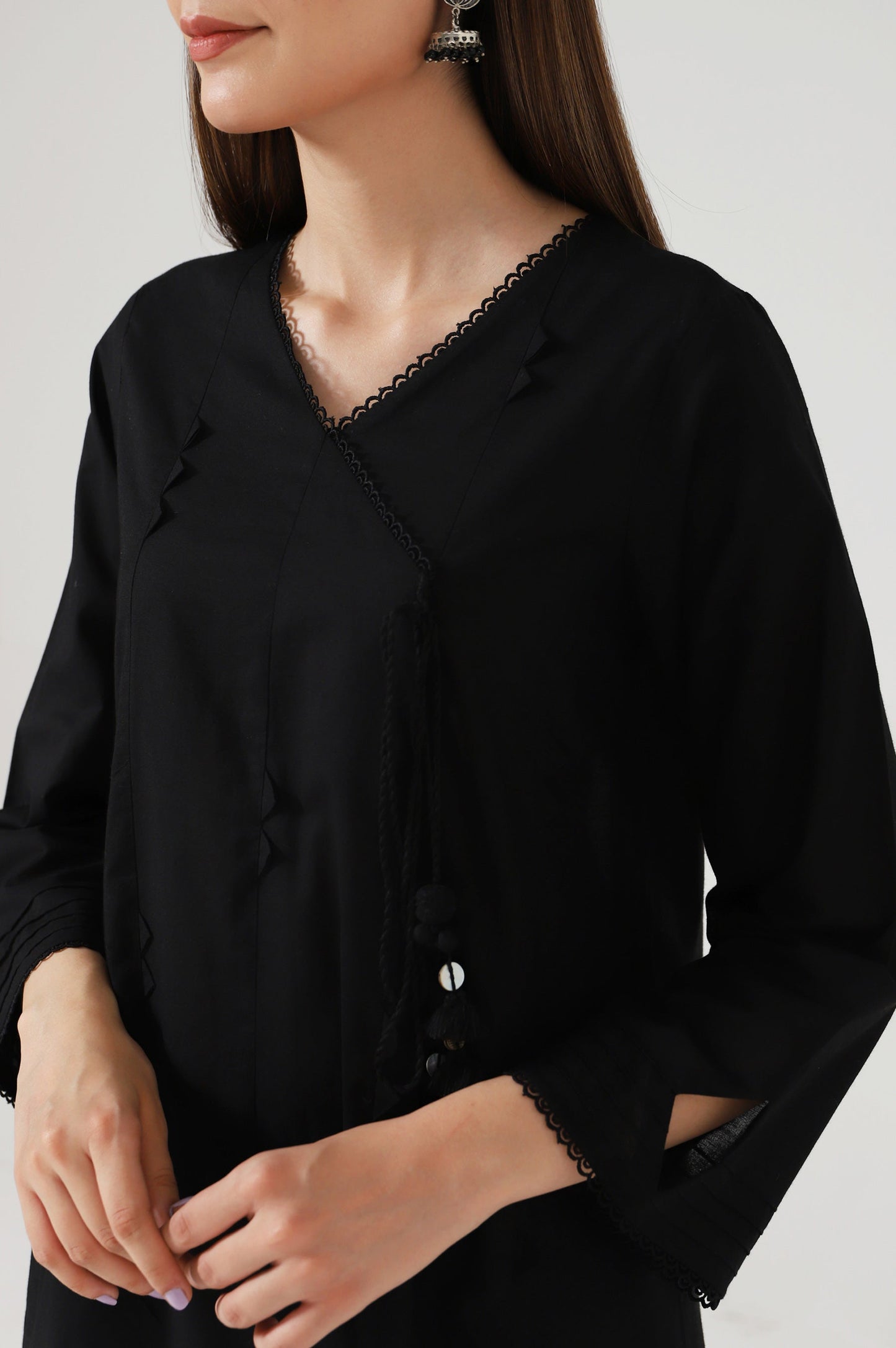 Stitched 2 Piece Stylized Cambric Suit