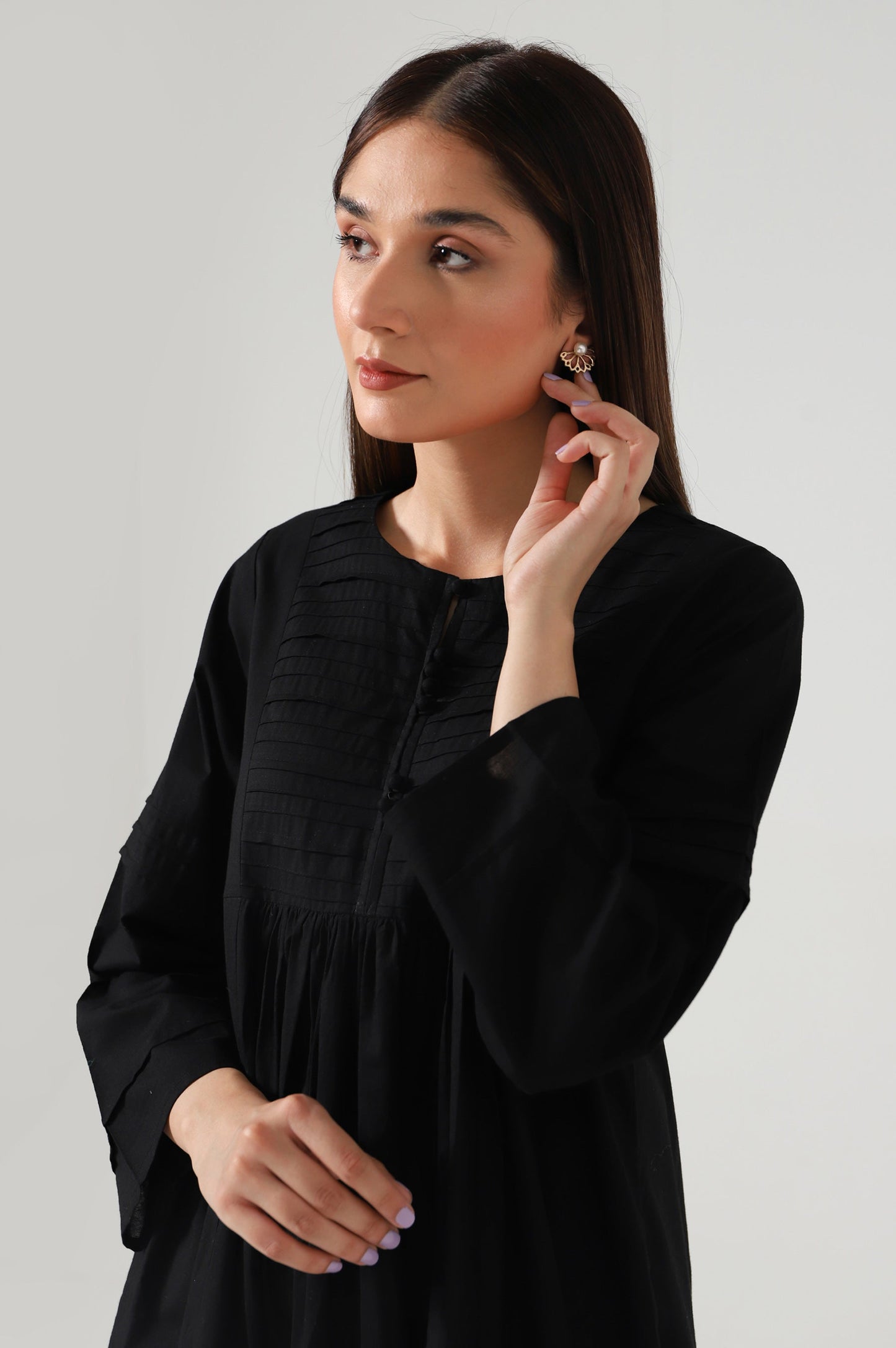 Stitched 2 Piece Embroidered Cambric Suit