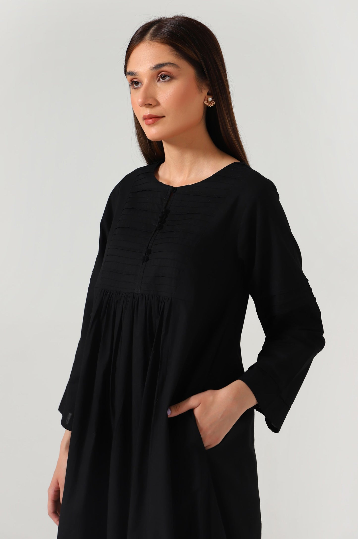 Stitched 2 Piece Embroidered Cambric Suit