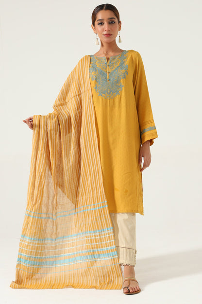 Stitched 2 piece Satin Jacquard Suit