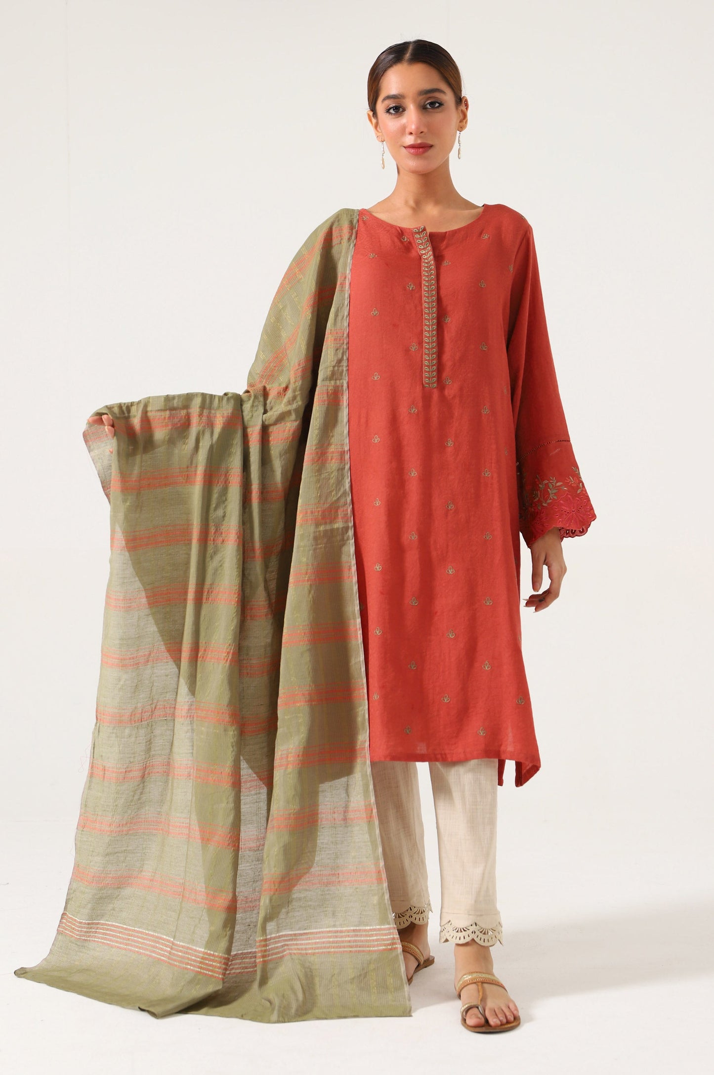 Stitched 2 Piece Satin Jacquard suit