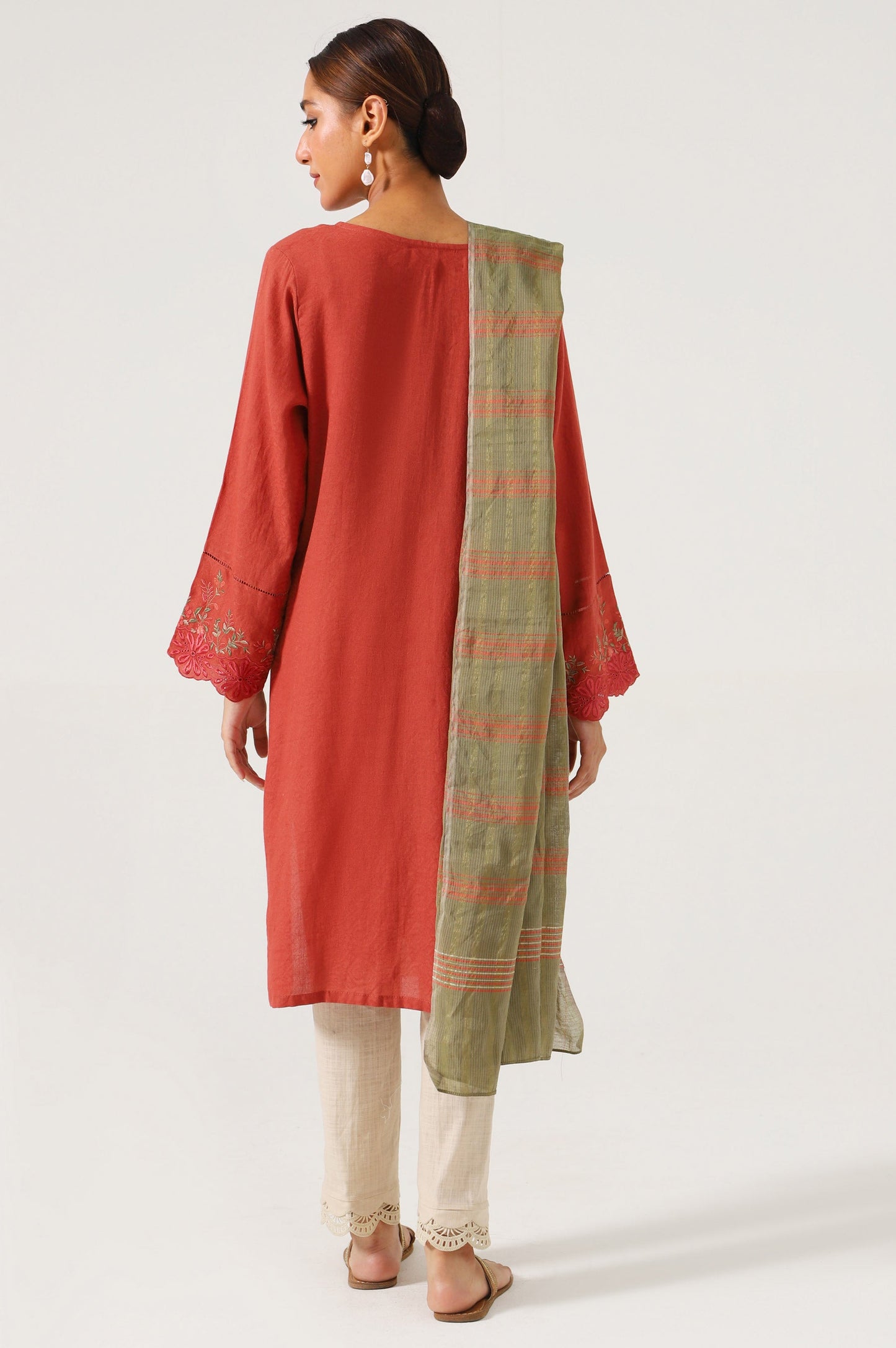 Stitched 2 Piece Satin Jacquard suit