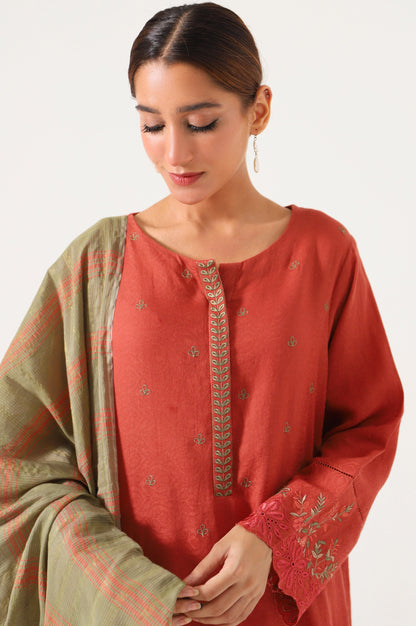 Stitched 2 Piece Satin Jacquard suit