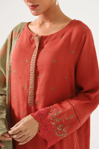 Stitched 2 Piece Satin Jacquard suit