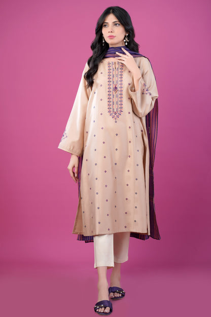 Stitched 2 Piece Satin Jacquard Suit