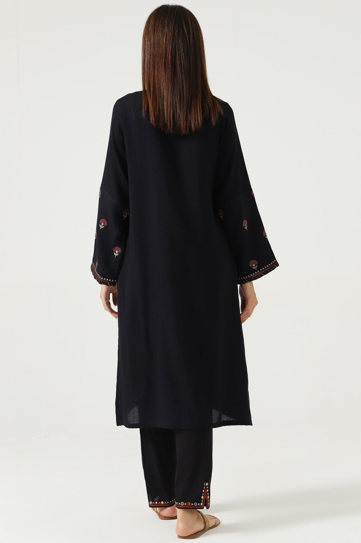 Stitched 2 Piece Satin Jacquard Suit