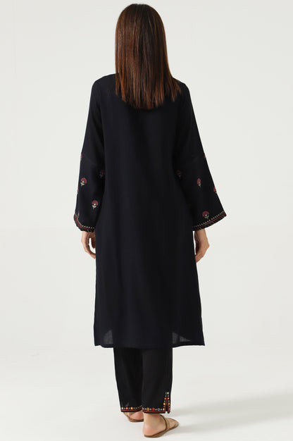 Stitched 2 Piece Satin Jacquard Suit