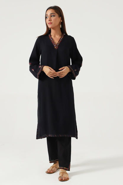 Stitched 2 Piece Satin Jacquard Suit