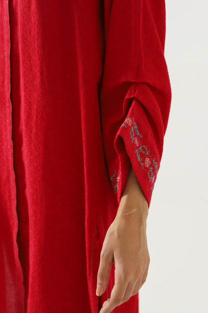 Stitched 2 Piece Satin Jacquard Suit