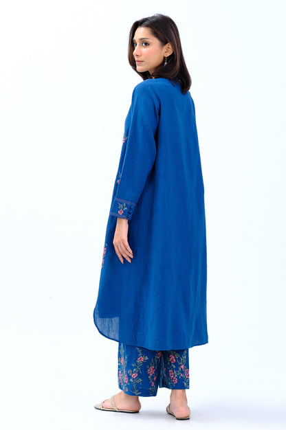 Stitched 2 Piece Embroidered Khaddar Suit