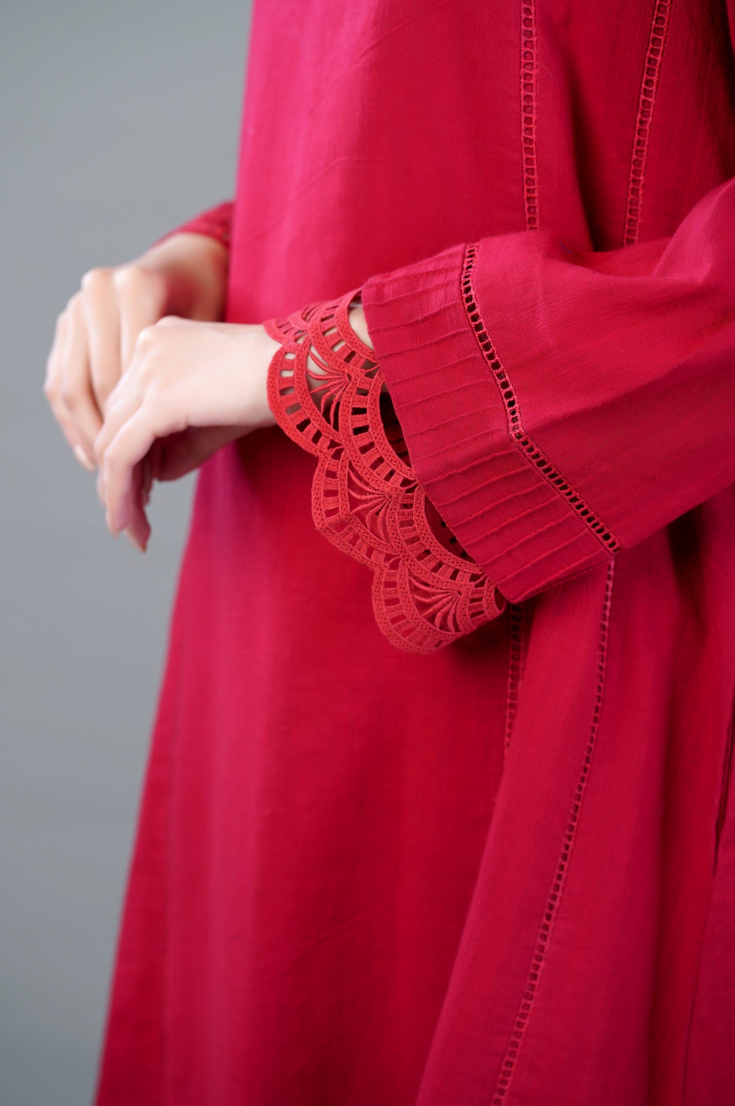 Stitched 2 Piece Stylized Khaddar Suit