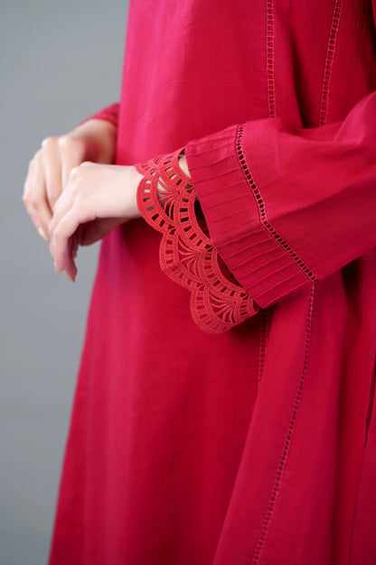 Stitched 2 Piece Stylized Khaddar Suit