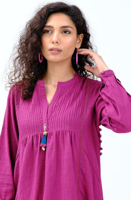 Stitched 2 Piece Stylized Khaddar Suit