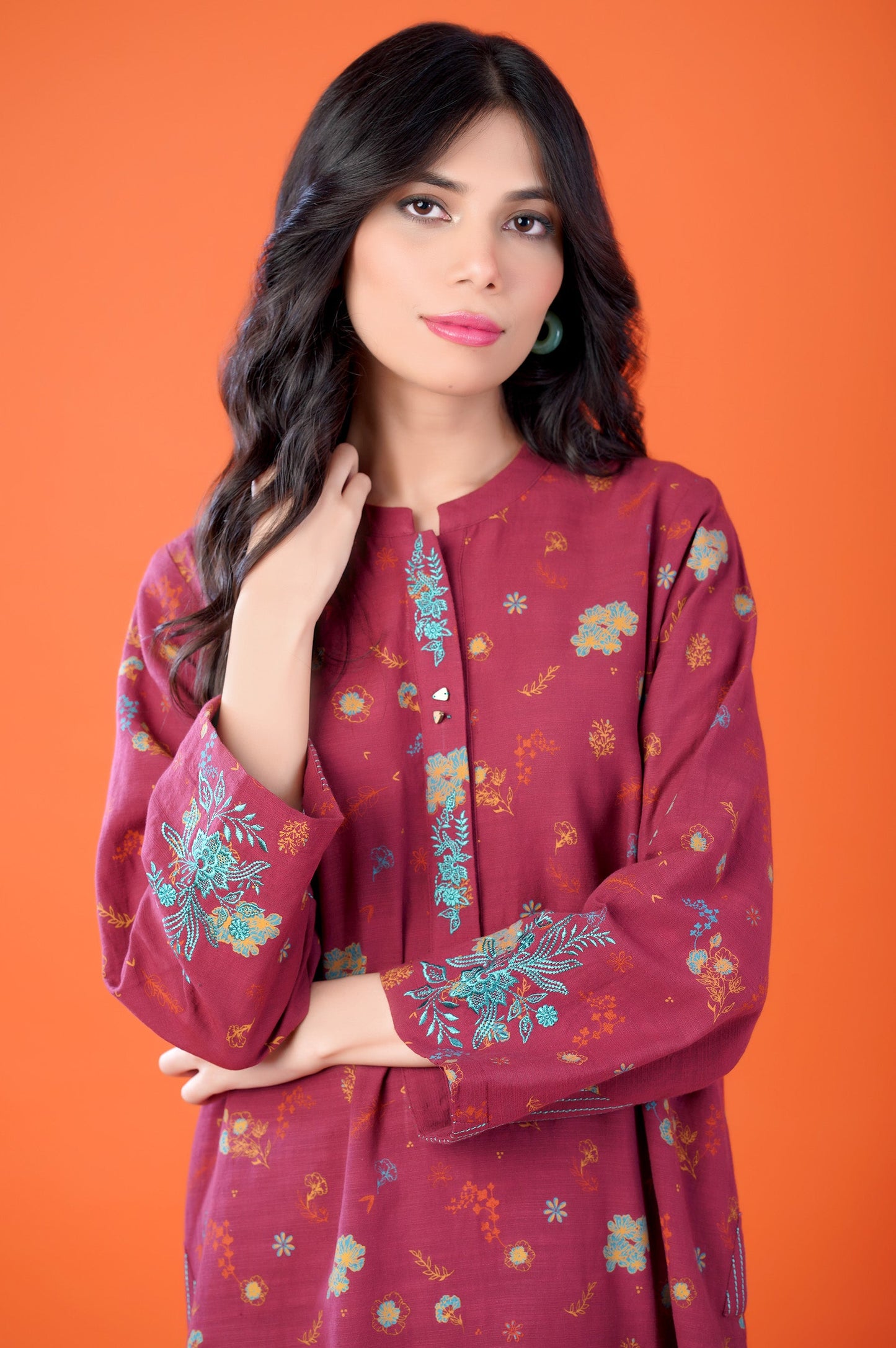 Stitched 2 Piece Khaddar Suit