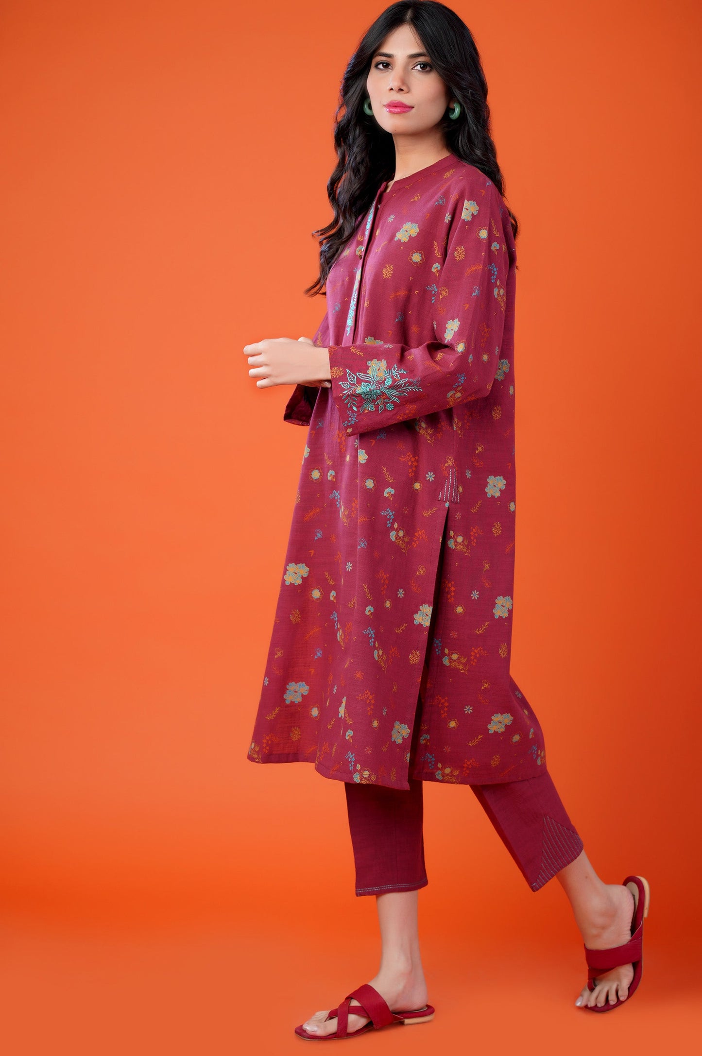 Stitched 2 Piece Khaddar Suit