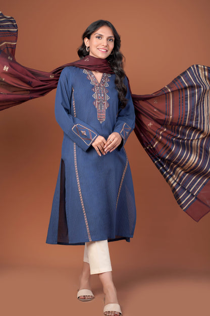 Stitched 2 Piece Dobby Jacquard Suit