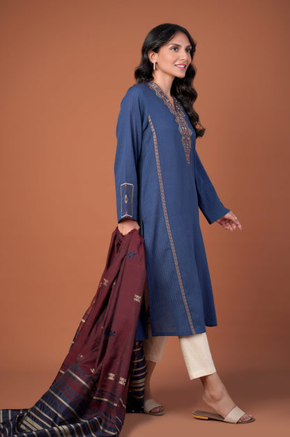 Stitched 2 Piece Dobby Jacquard Suit