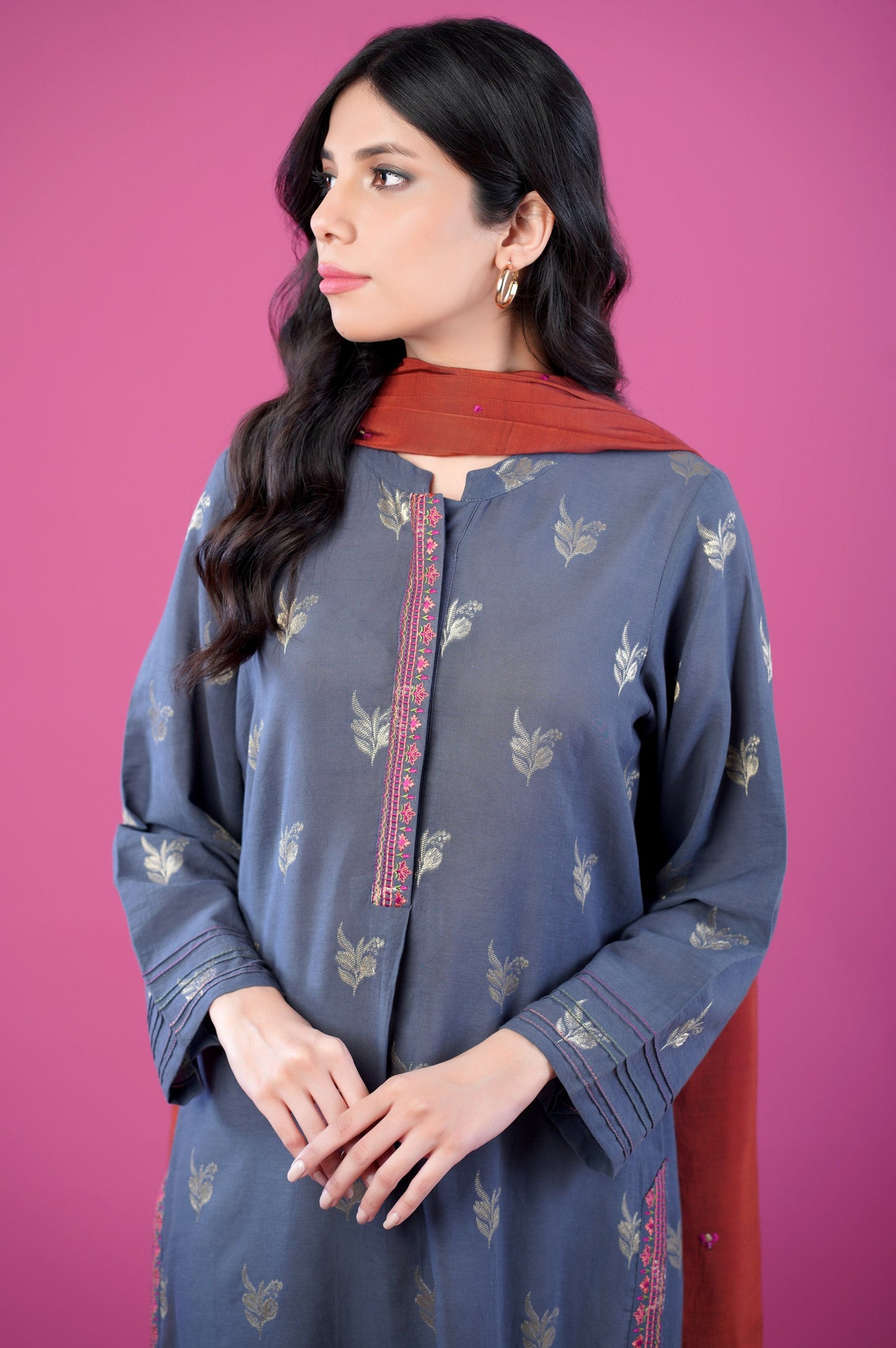 Stitched 2 piece Dobby Mysuri Suit