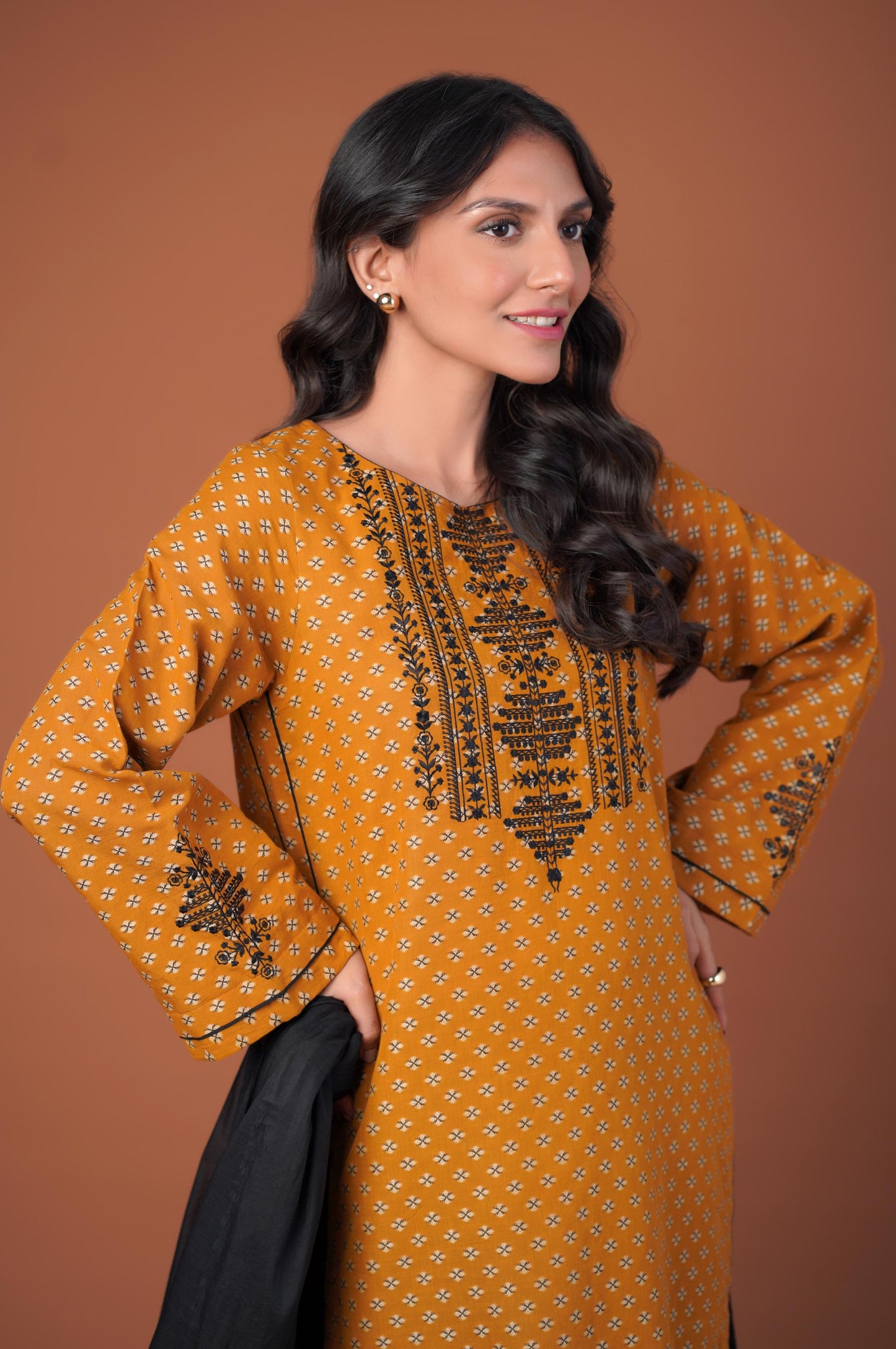 Stitched 2 Piece Color Jacquard Suit