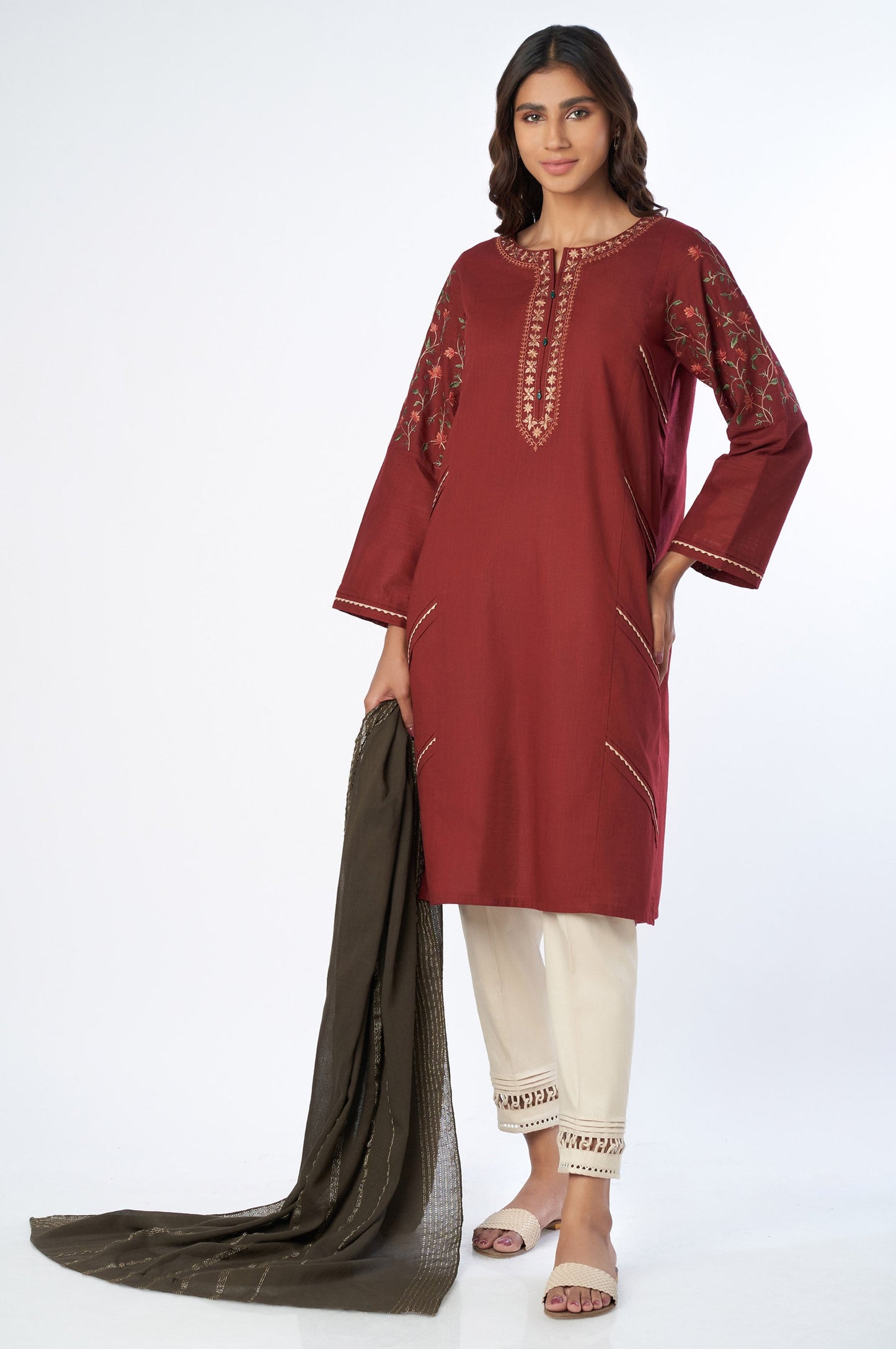 Stitched 2 Piece Cotton Slub Suit