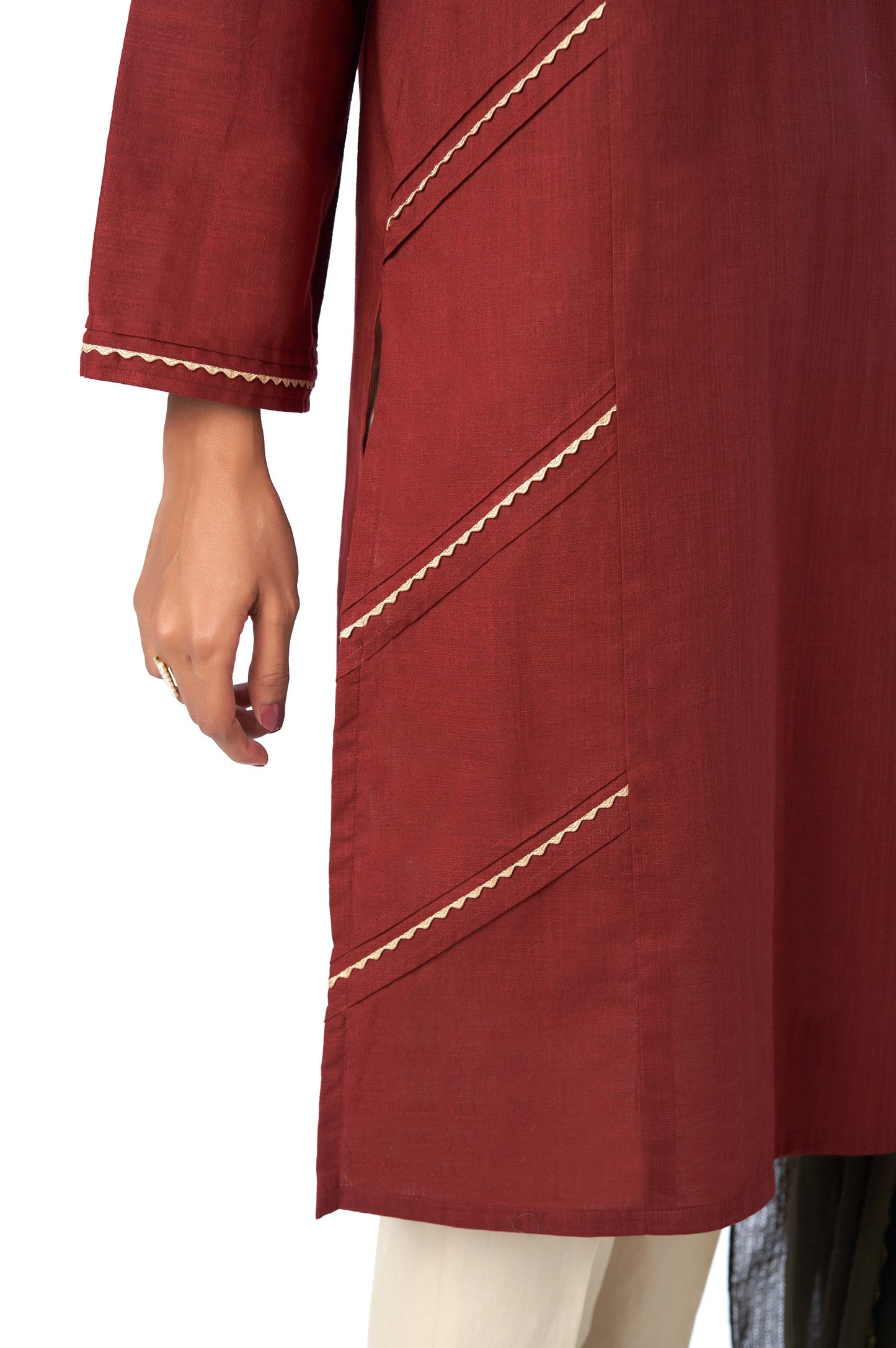 Stitched 2 Piece Cotton Slub Suit