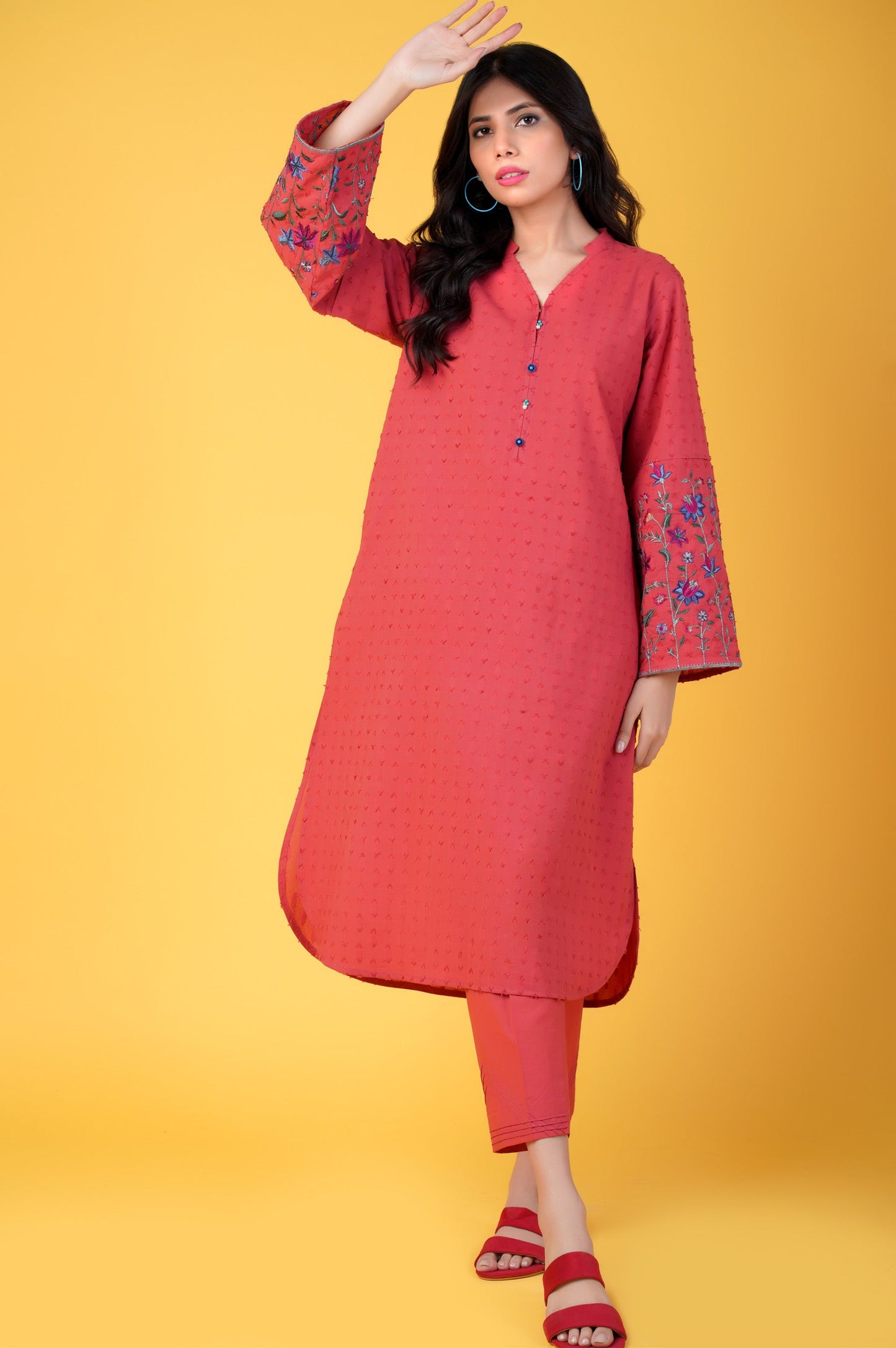 Stitched 2 piece Brochia Jacquard Suit