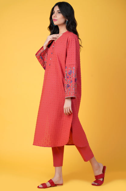 Stitched 2 piece Brochia Jacquard Suit