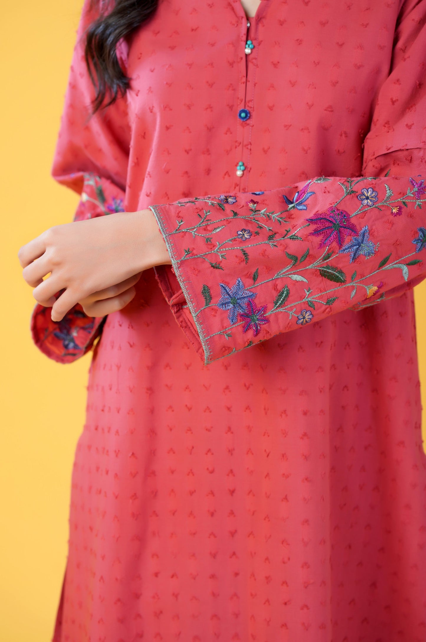 Stitched 2 piece Brochia Jacquard Suit