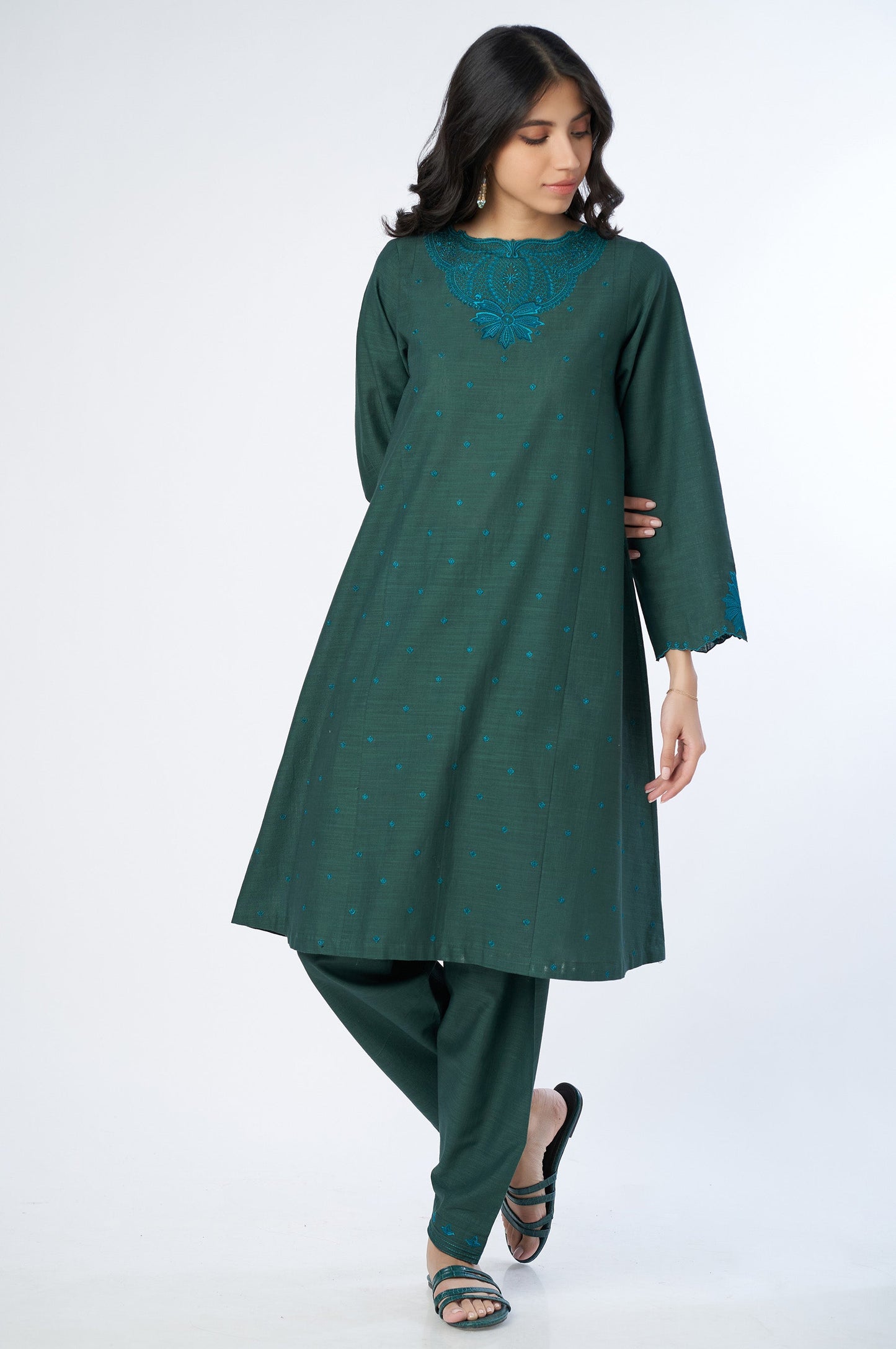 Stitched 2 Piece Cotton Slub Suit