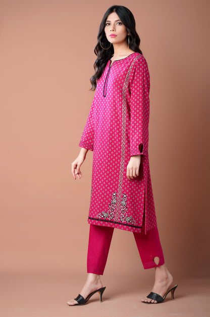 Stitched 2 Piece Jacquard Suit