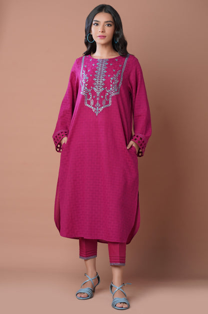 Stitched 2 piece Dobby Jacquard Suit